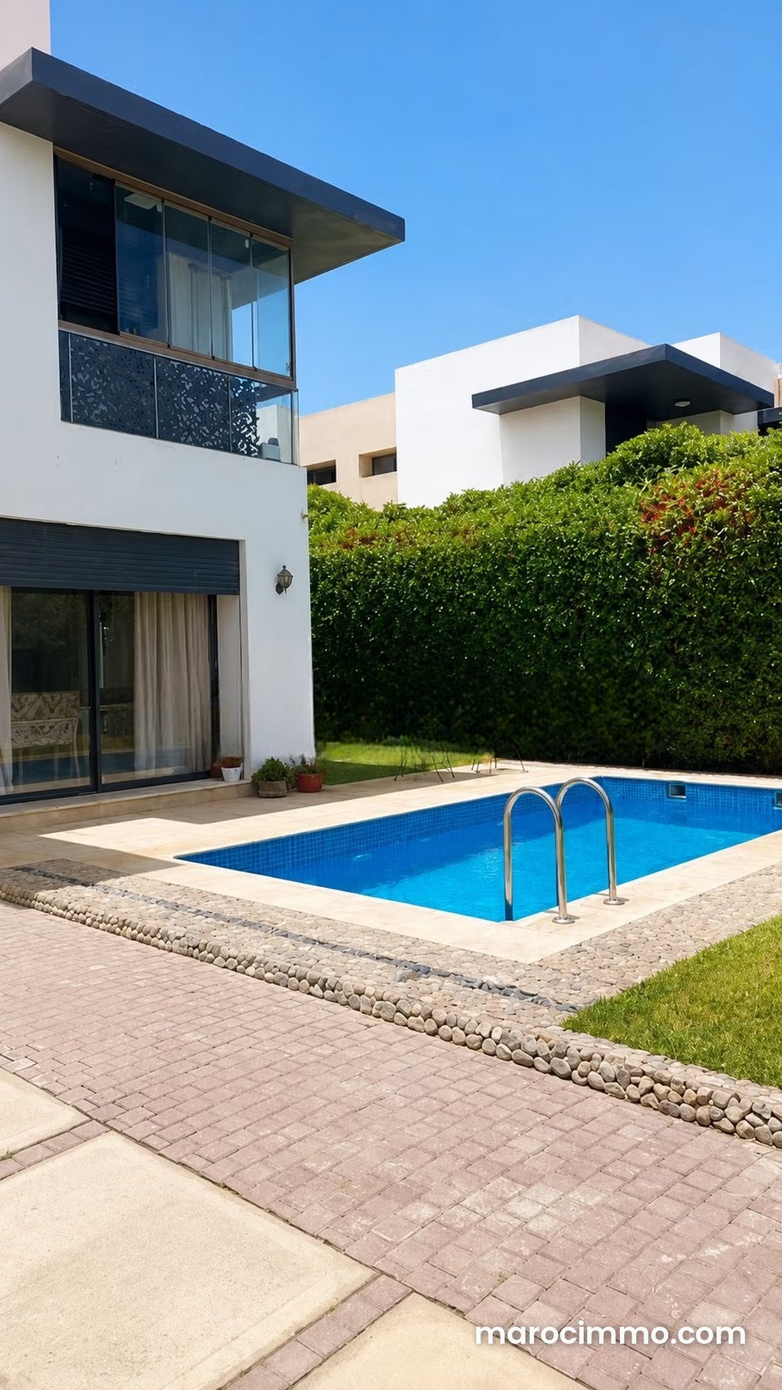 Furnished 3-Bedroom Villa with Pool, Dar Bouazza, MAD 20,000 — Dar Bouazza