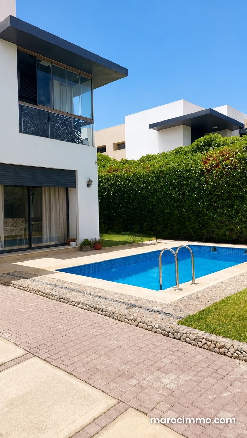 Somptueuse villa à louer à Dar Bouazza. 5 pièces confortables. Bien meublé