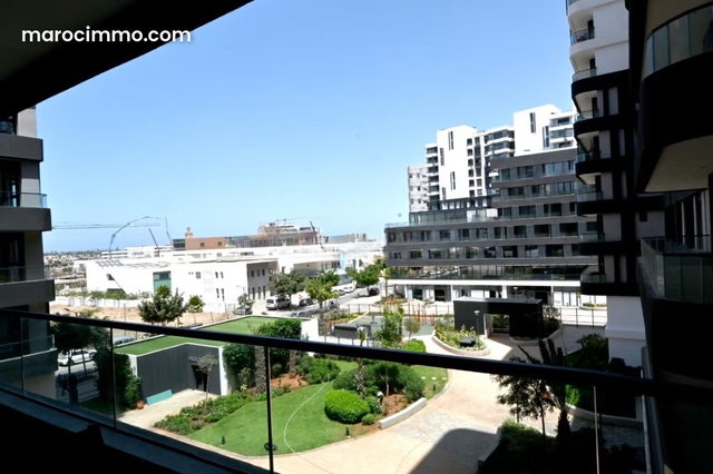 Bel appartement en location à Casablanca Finance City. Surface totale 70 m². Bien meublé — 2
