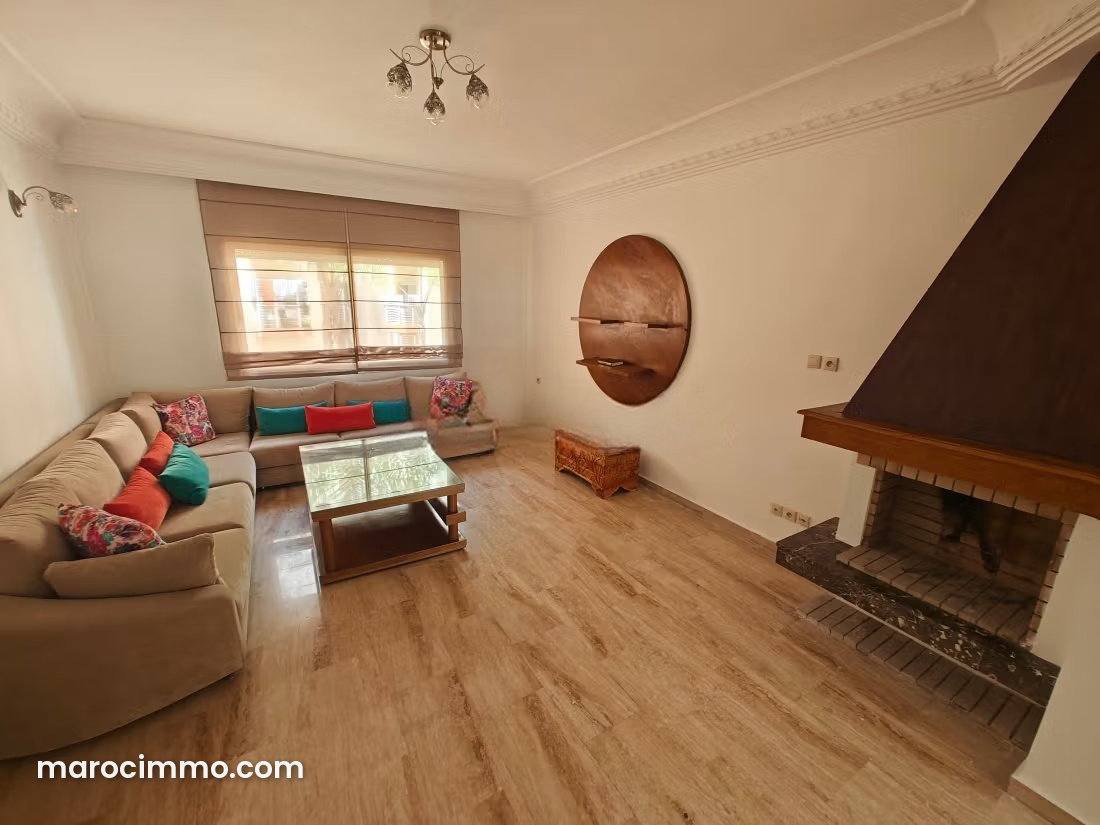 Furnished 3-bedroom apartment for rent in Casablanca's Nassim district — Casablanca
