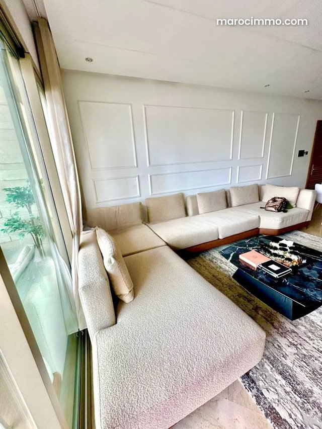 Rent this apartment in Casablanca Finance City. 130 m² area — 3