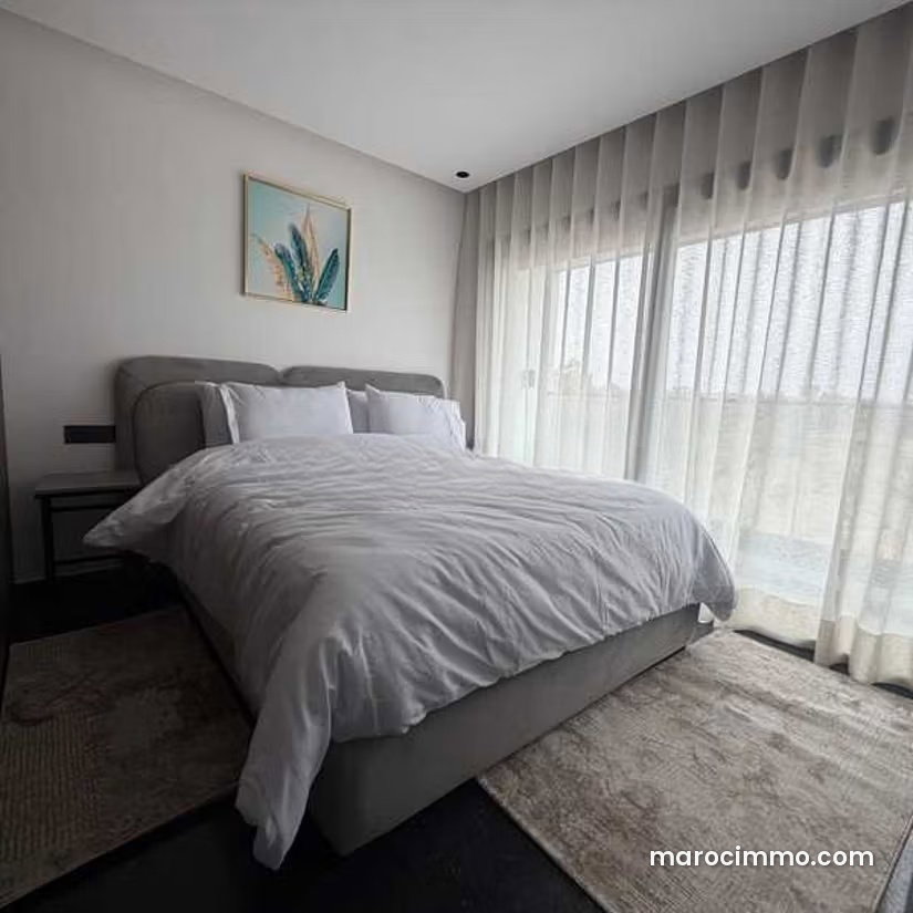 Furnished apartment with terrace for rent in Dar Bouazza — Dar Bouazza
