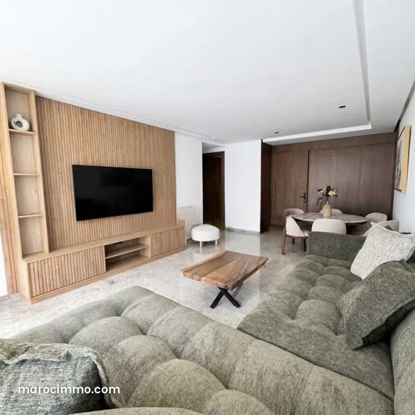 Furnished 124 m² Apartment for Rent in Ferme Bretonne, Casablanca — Casablanca