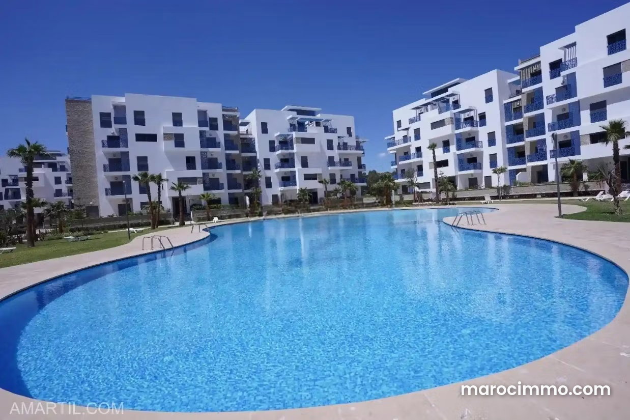 Appartement en location à Martil avec piscine et terrasse — Martil