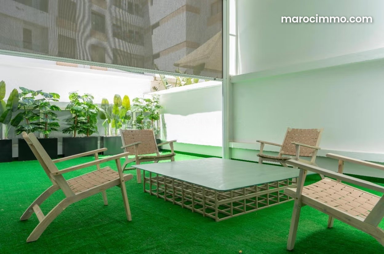 Appartement meublé avec terrasse à louer à Bourgogne Casablanca — Casablanca