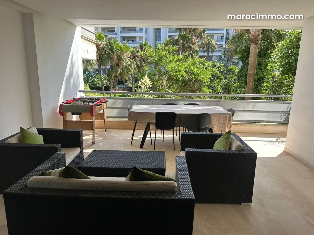 Appartement meublé 200 m², terrasse, Aïn Diab, Casablanca — Casablanca