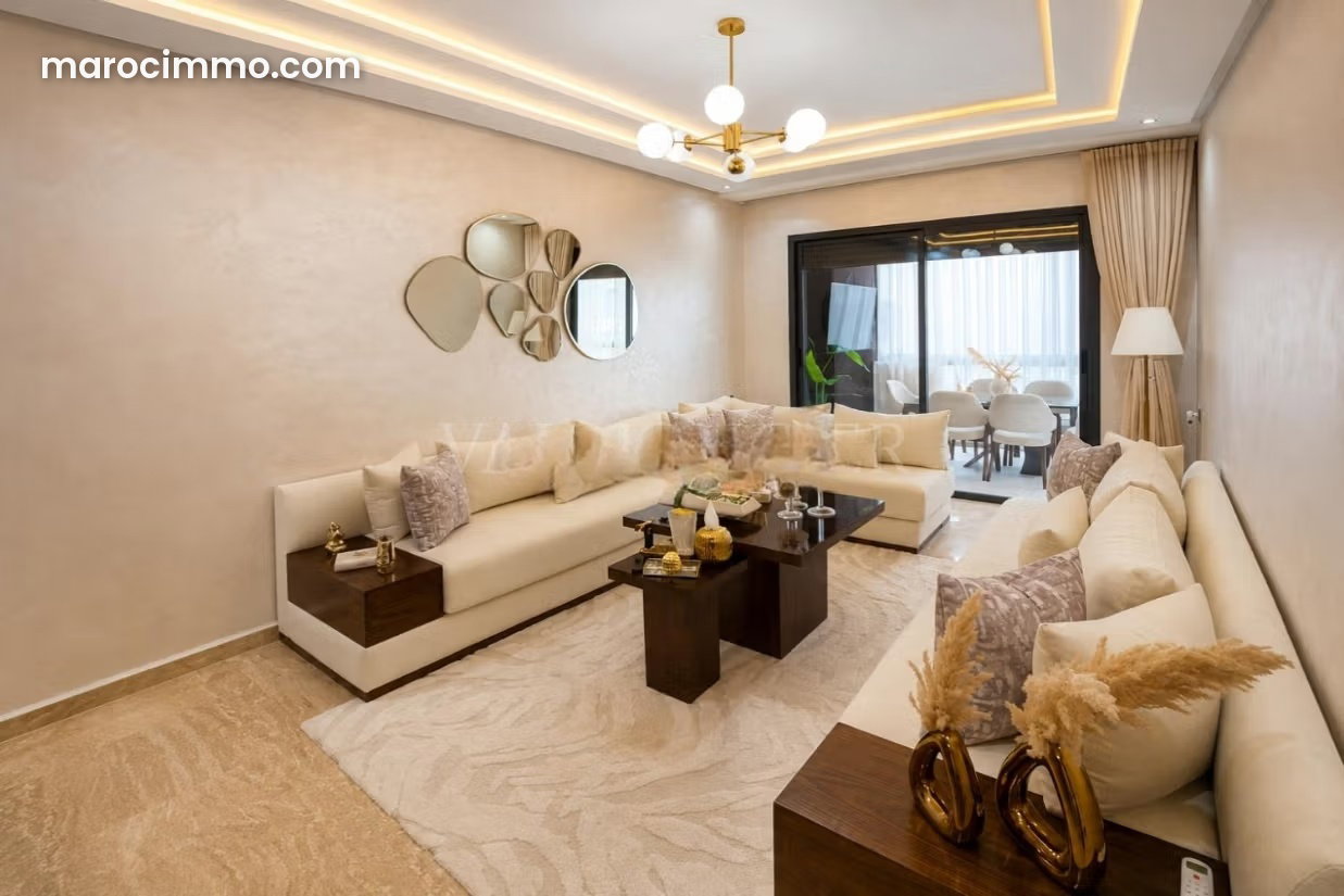 Appartement meublé avec piscine et terrasse à Dar Bouazza — Dar Bouazza