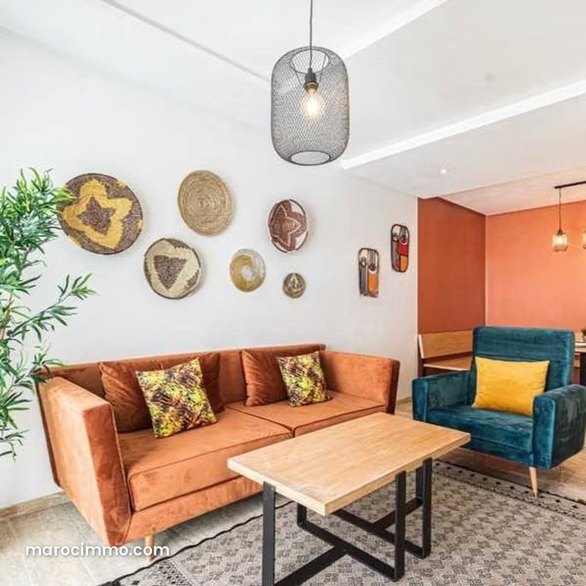 Furnished 3-Room Apartment for Rent in Maârif Extension, Casablanca — Casablanca