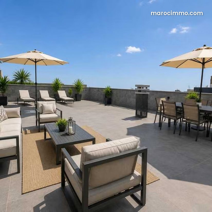 Furnished apartment for rent in the heart of Dar Bouazza — Dar Bouazza