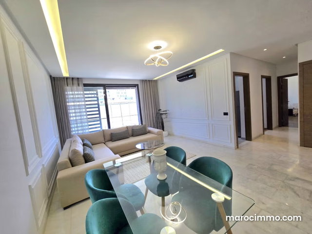 Bel appartement en location à Casablanca Finance City. Surface totale 100 m². Bien meublé — 2