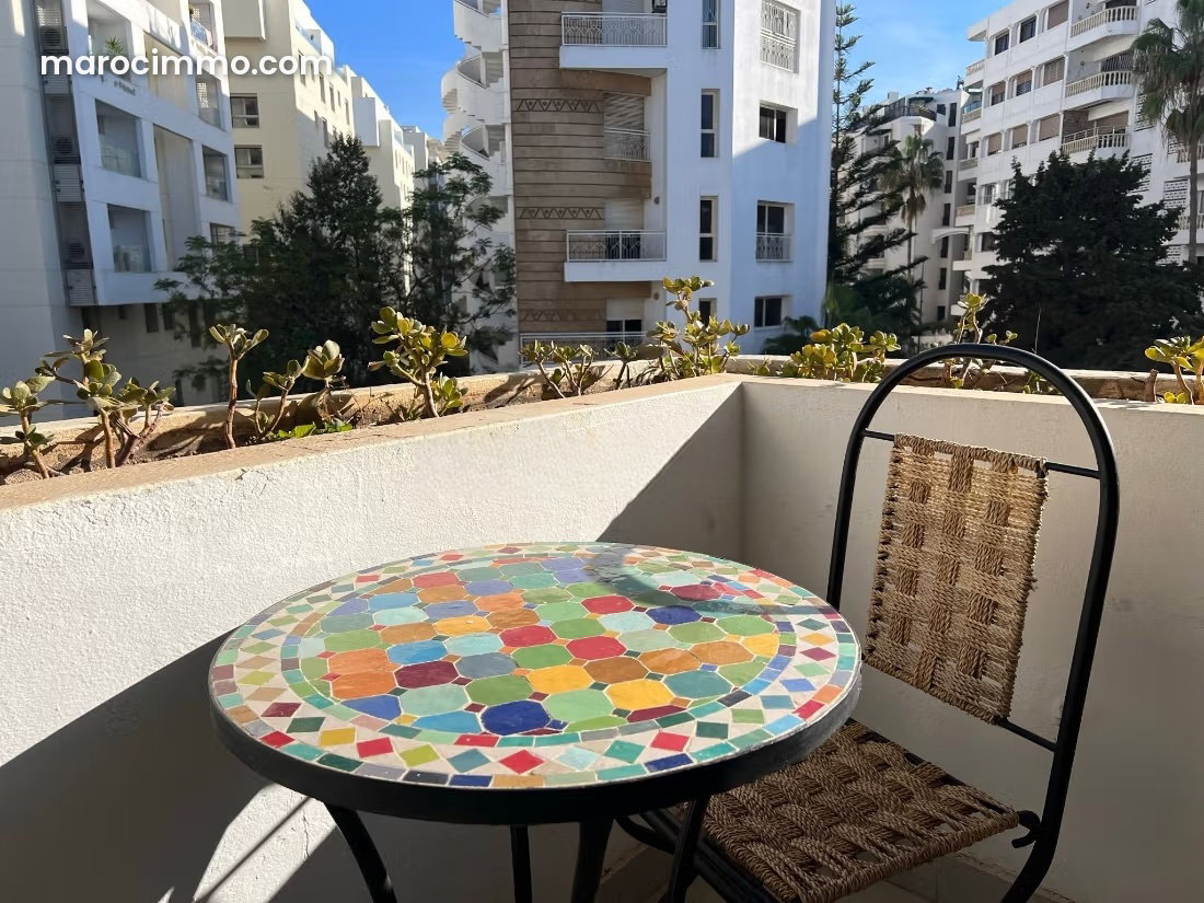 Appartement meublé 120 m² avec terrasse à Haut Agdal Rabat — Rabat
