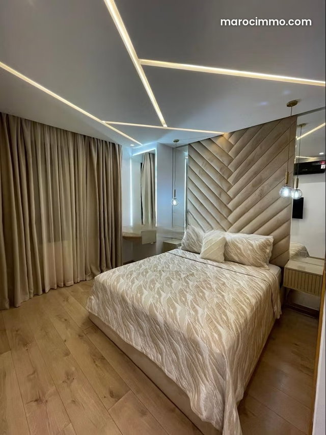Appartement en location à malabata. Surface totale 130 m². Meublé — 5