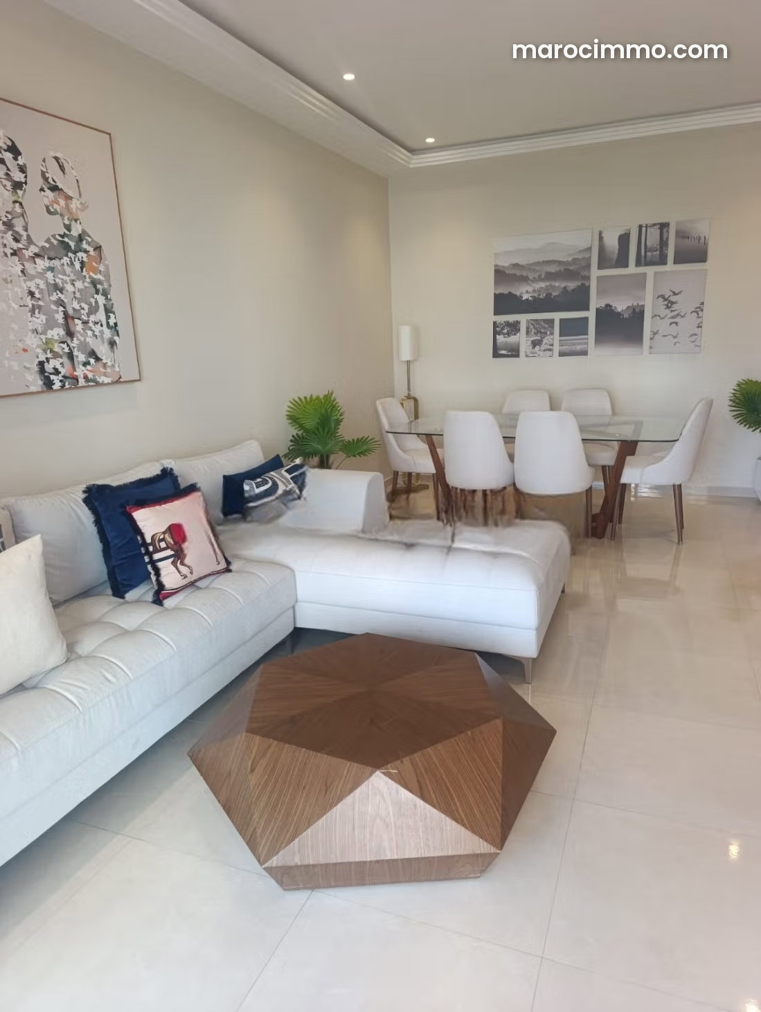 Appartement meublé avec piscine et terrasse à Martil — Martil