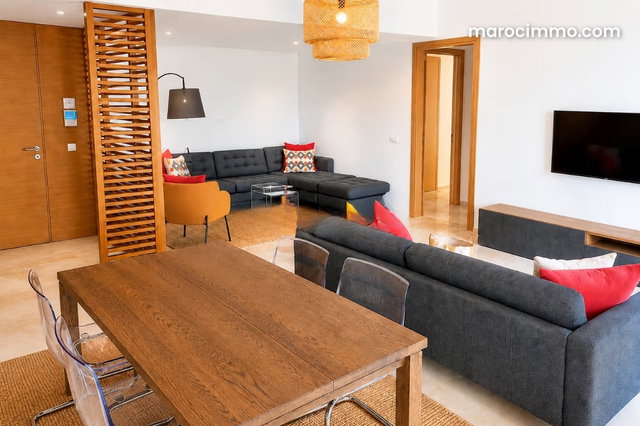 Superbe appartement à louer à Casablanca Finance City. Superficie 130 m². Meublé — 2