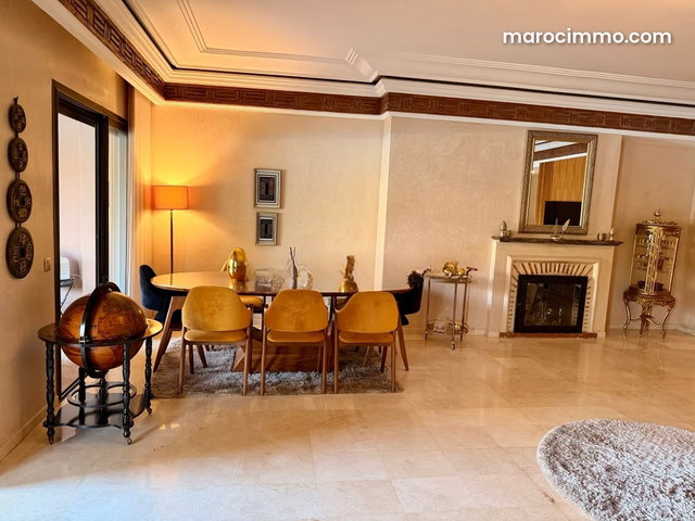 Agdal: Bel appartement à louer meublé, en 3 Ch, résidence avec jardin et Piscine commune — 5