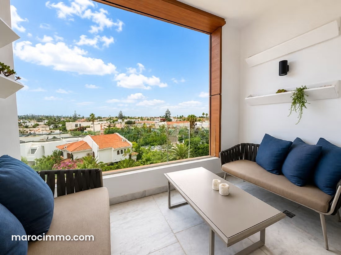 Appartement meublé avec vue mer à Bourgogne Casablanca — Casablanca