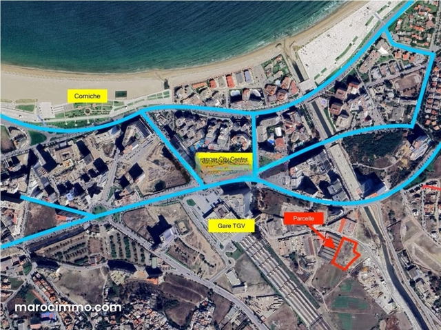 Terrain Zone TGV 7118 m² à vendre — Tanger
