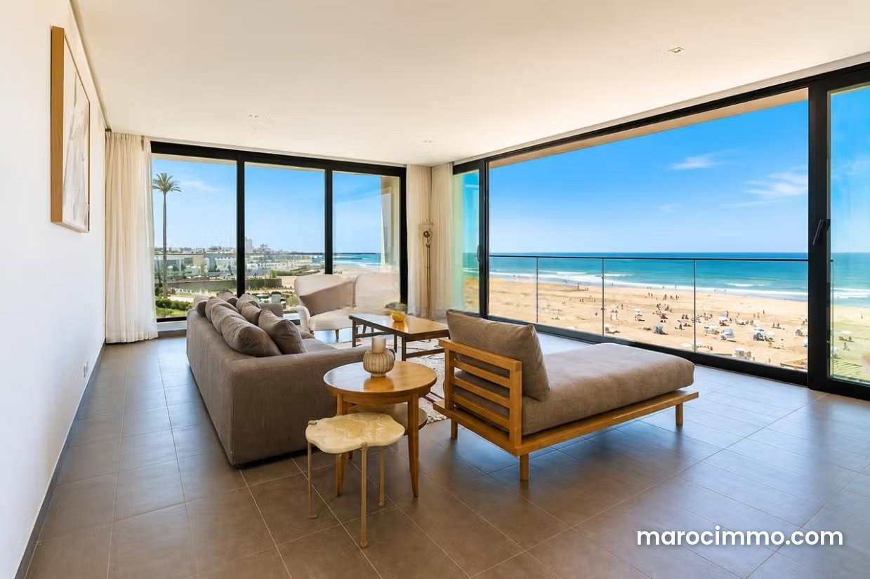 Appartement de luxe à Aïn Diab, Casablanca, vue mer — Casablanca