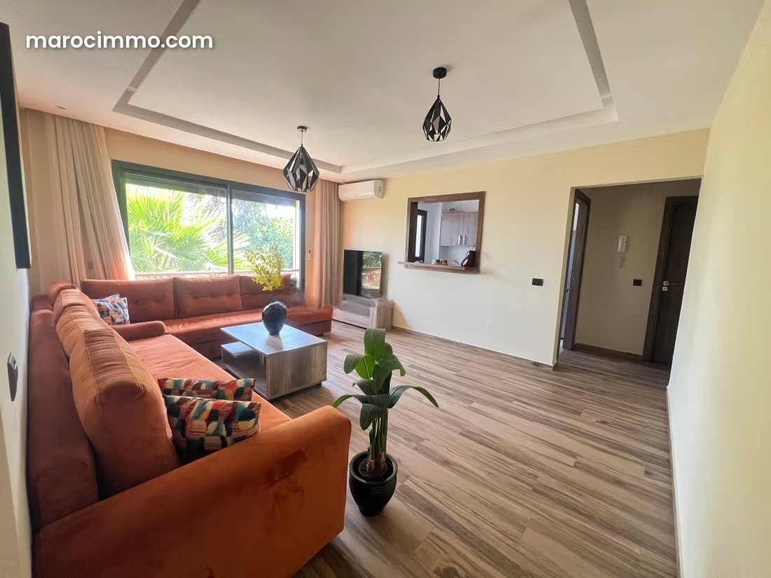 Furnished Apartment for Rent in Dar Bouazza with Pool and Garage — Dar Bouazza