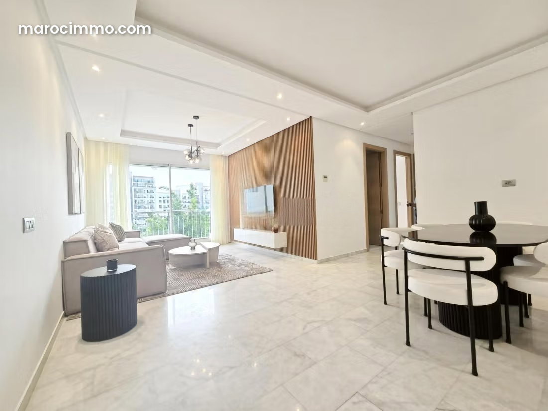 Appartement meublé 99 m² à louer Riyad Rabat terrasse et garage — Rabat
