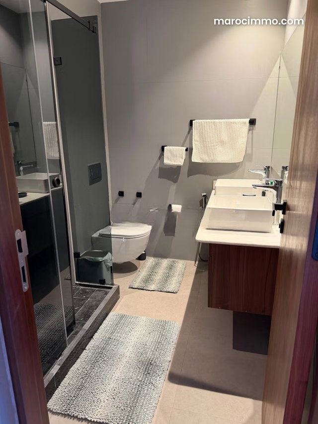 Appartement en location à Casablanca Finance City. Superficie 124 m². Bien meublé — 4