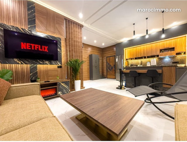 Location jolie appartement meublé à Rez de chaussée à Guéliz. 80 mètre — 2