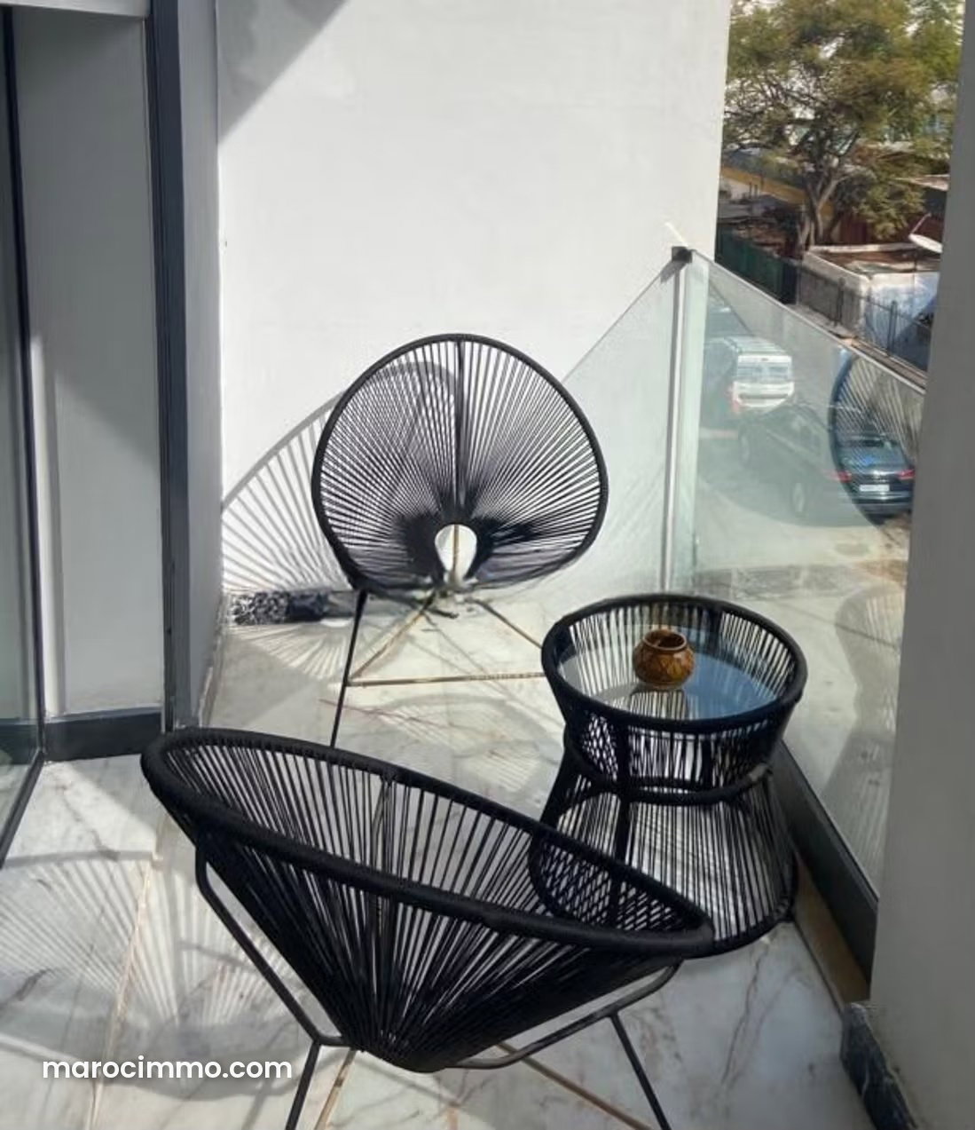 Furnished apartment with terrace for rent in Gauthier, Casablanca — Casablanca