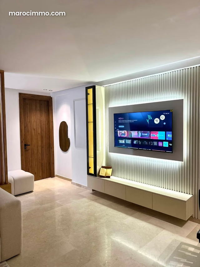À Louer – Studio/F2 Meublé de 64 m² – Les Hôpitaux, Casablanca — Casablanca