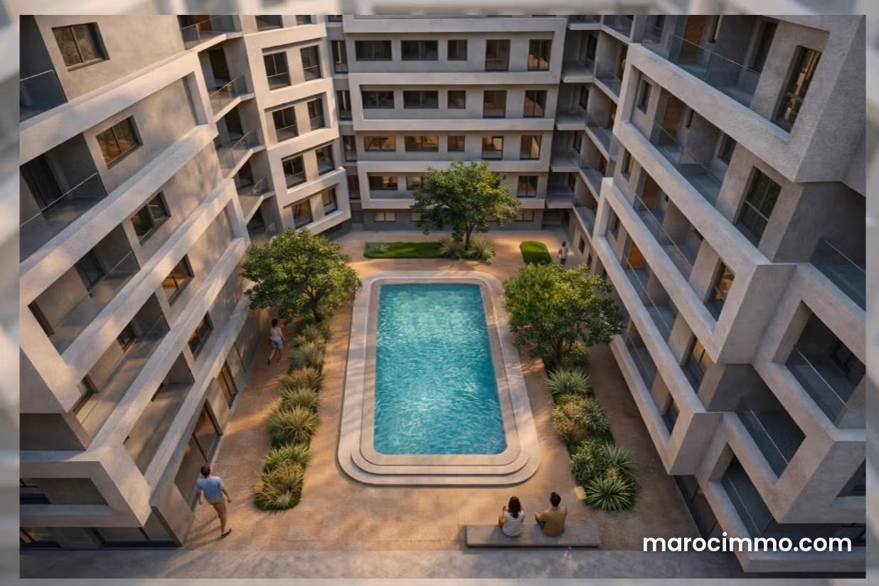 New Apartment for Sale in Hay Hassani, Tangier, with Swimming Pool — Tangier