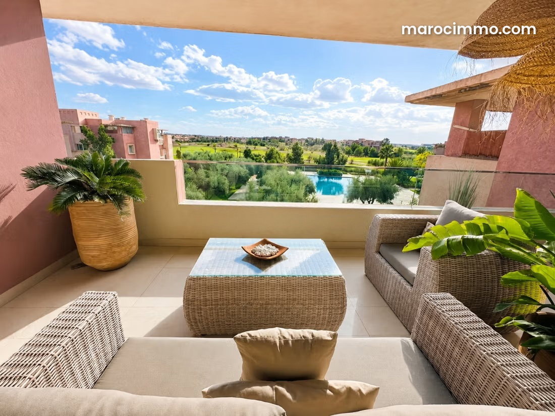 Appartement 2 chambres, piscine et vue Atlas, Bouaakkaz, Marrakech — Marrakech