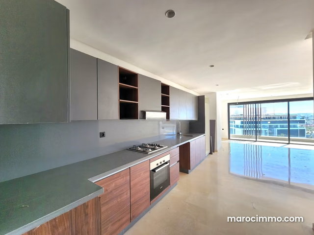 Appartement en location à Casablanca Finance City. 3 pièces. Porte blindée et chauffage central — 4