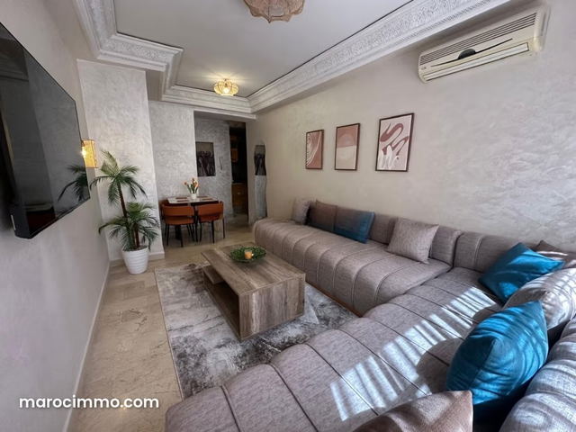 Bel appartement en location à Guéliz. 1 chambre. Bien meublé — Marrakech