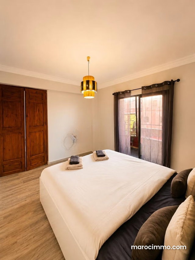 Location d'un appartement à Route Casablanca. Surface de 60 m². Meublé — 5
