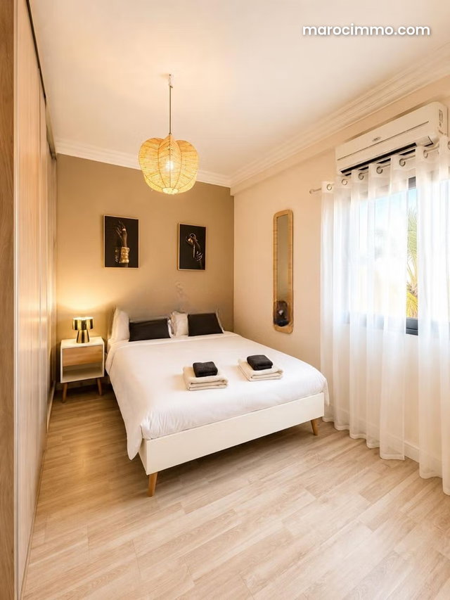 Location d'un appartement à Route Casablanca. Surface de 60 m². Meublé — 2