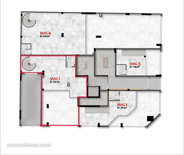 Local commercial neuf 104m² Moulay Ismail — 4