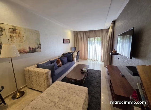 Vente d'un bel appartement à Dar Bouazza. 2 chambres. Bien meublé — 4