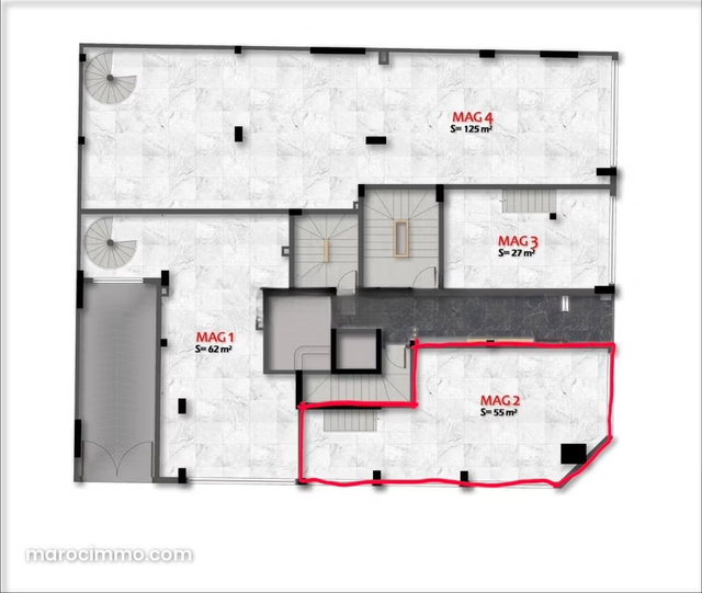 LOCATION Local commercial neuf 84 m² Moulay Ismail — 5