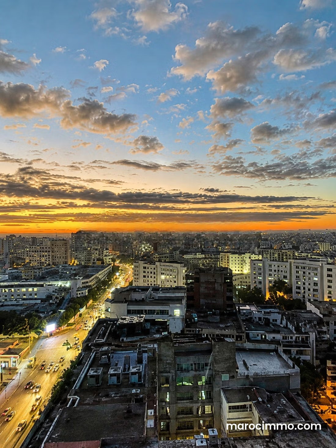 Appartement dernier étage à Maarif, Casablanca, vue sur la ville — Casablanca