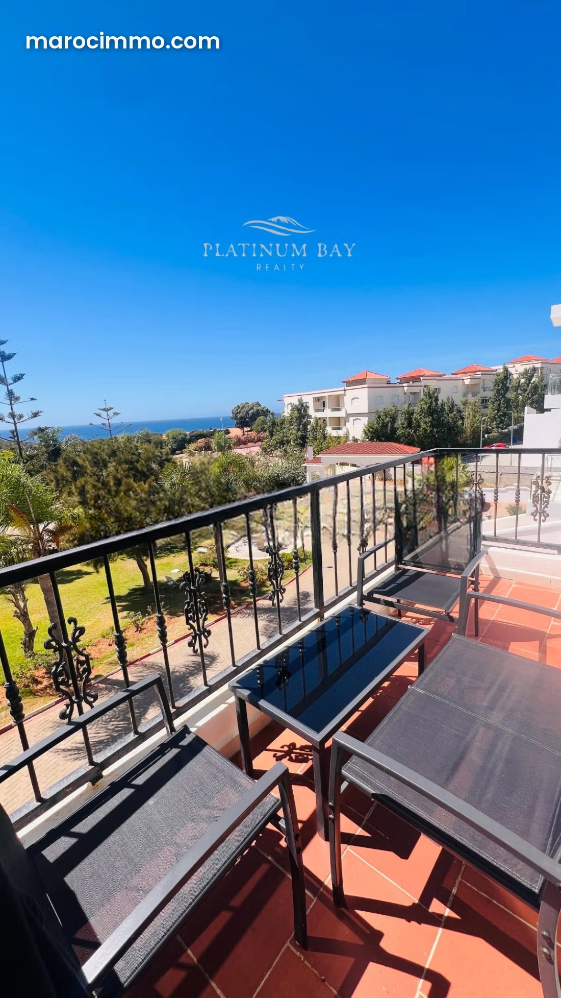 Furnished Sea-View Apartment in Achakar, Tangier for Rent — Tangier