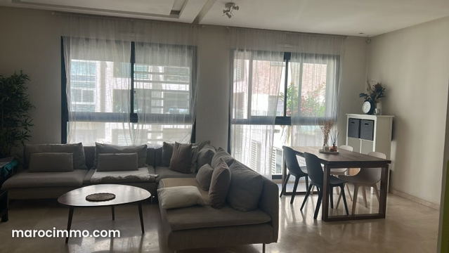 Très bel appartement en location à Casablanca Finance City. Surface de 100 m². Meublé — Casablanca