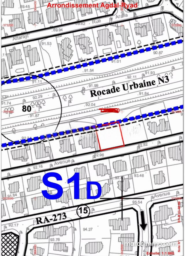 Vente terrain à Hay Riyad 780 m² — Rabat