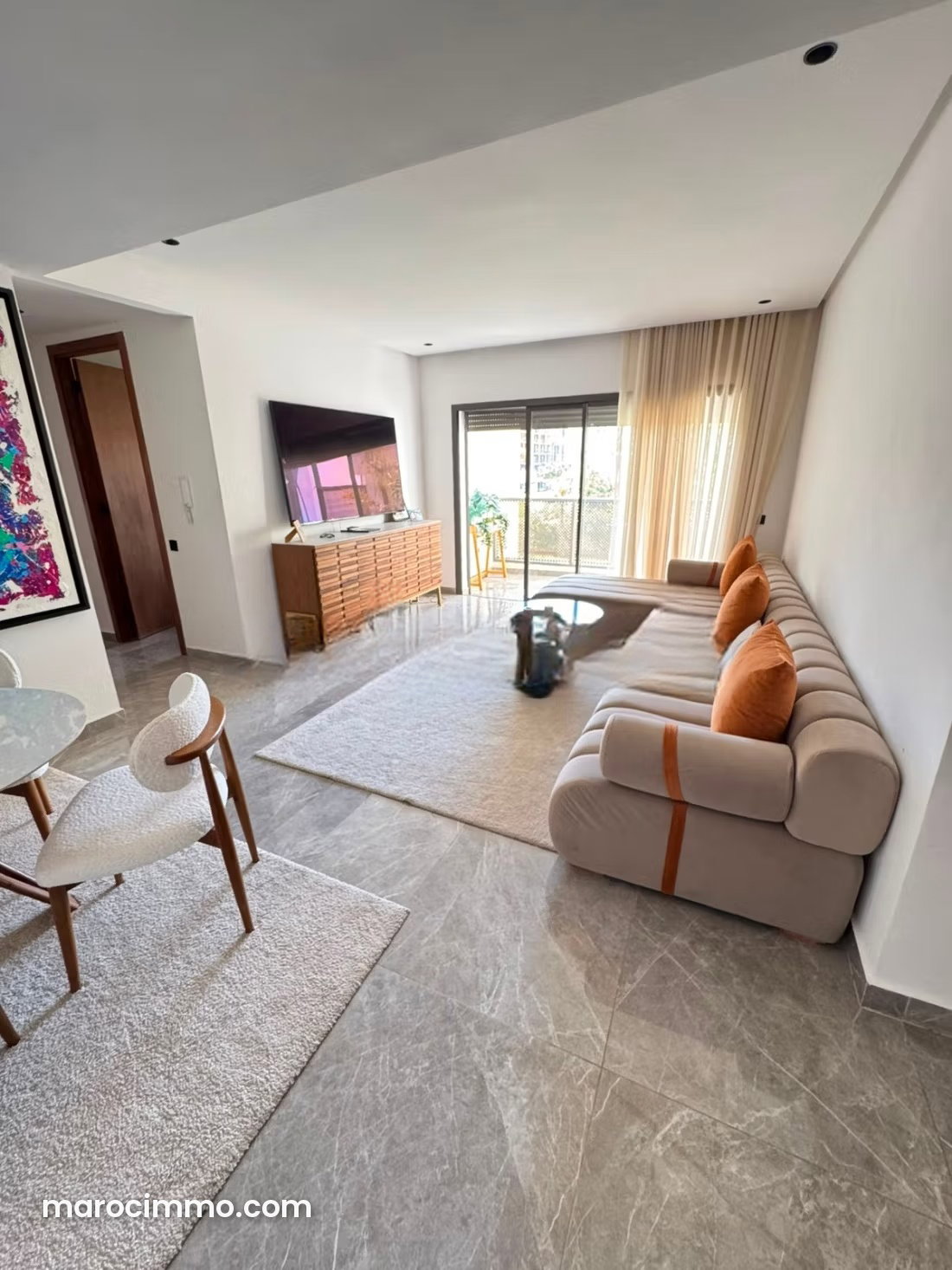 شقة مفروشة رحبة للكراء في Casablanca Finance City — الدار البيضاء