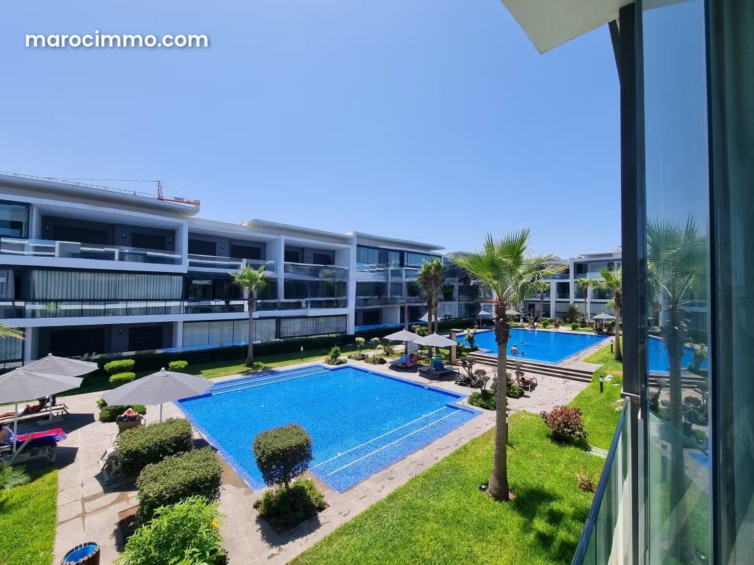 Appartement meublé en bord de mer à louer à Dar Bouazza — Dar Bouazza