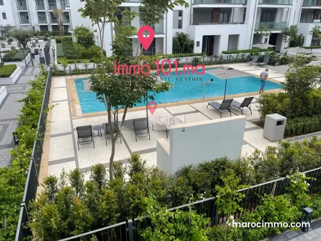 Appartement 130 m² avec terrasse et piscine à Souissi Rabat — Rabat