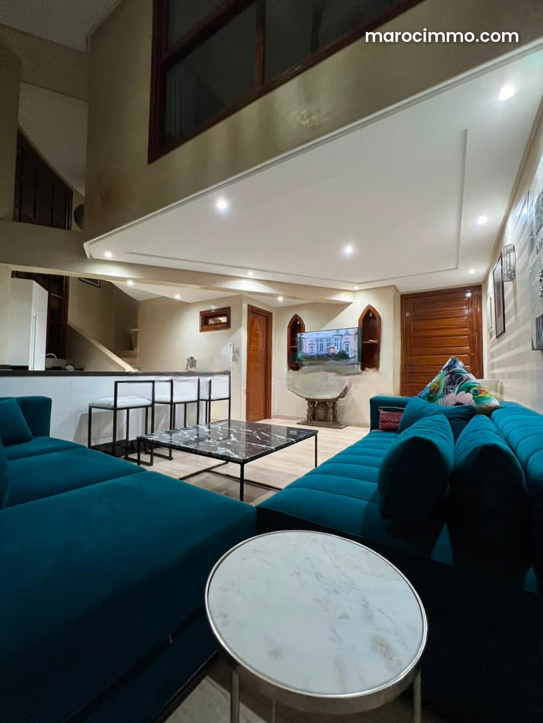 Duplex meublé 68 m² à louer quartier Victor Hugo Marrakech — Marrakech