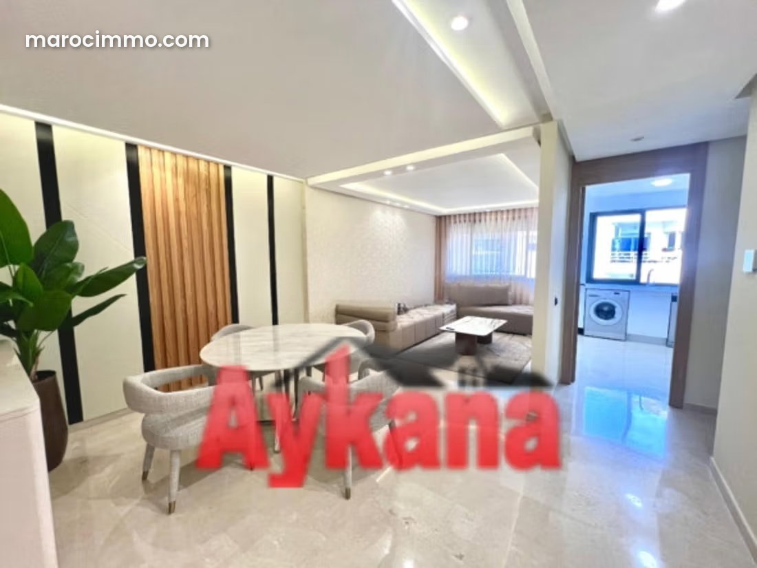 Appartement meublé 80 m² à Riyad Rabat avec garage — Rabat