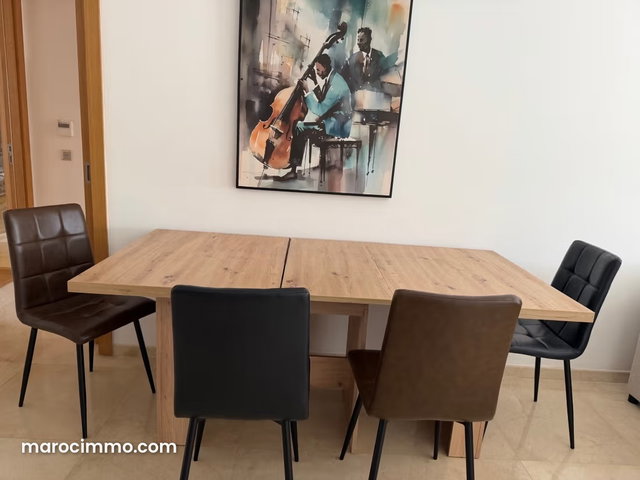 Louez cet appartement à Souissi. 3 pièces. Bien meublé — 3