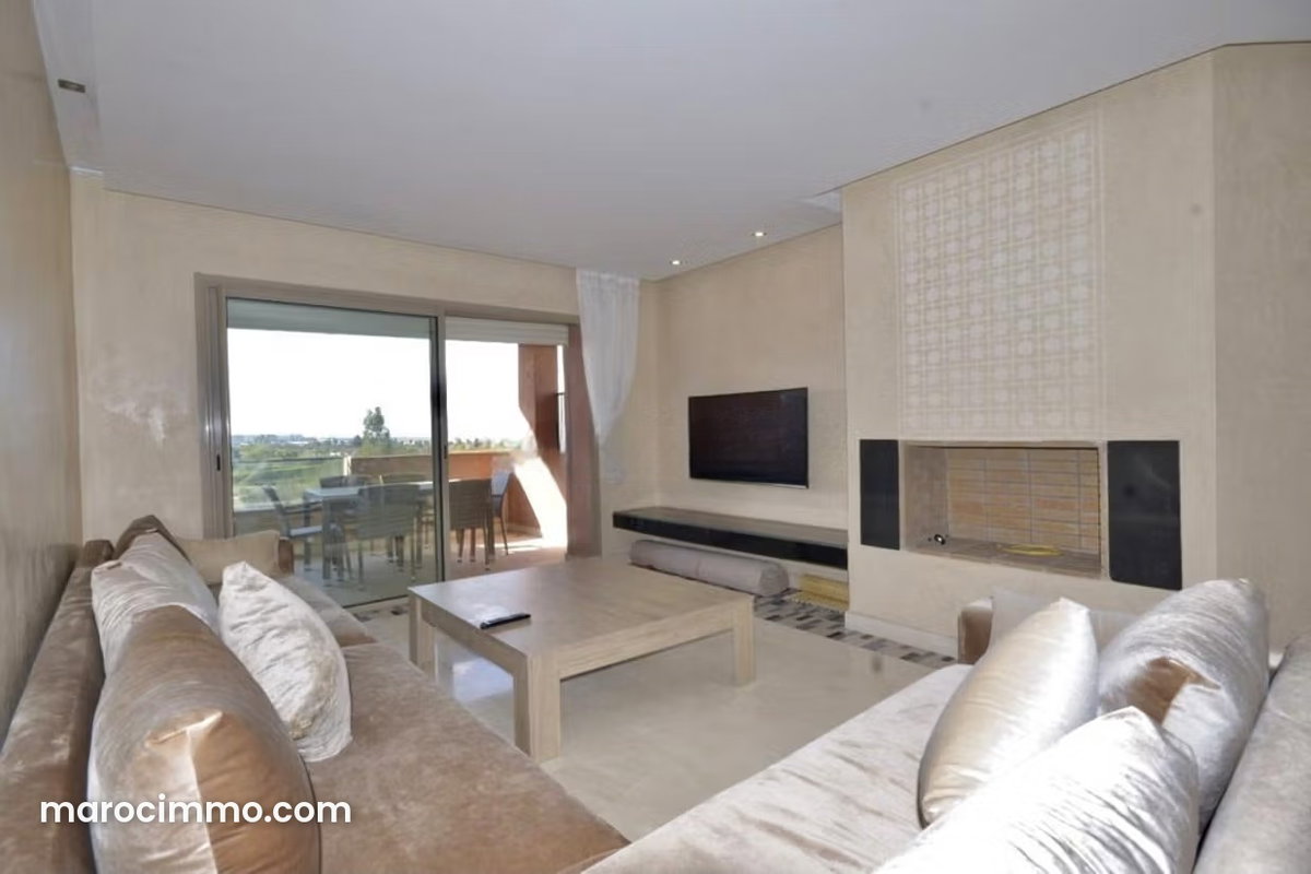 Superbe appartement à louer à Agdal. Surface totale 110 m². Bien meublé