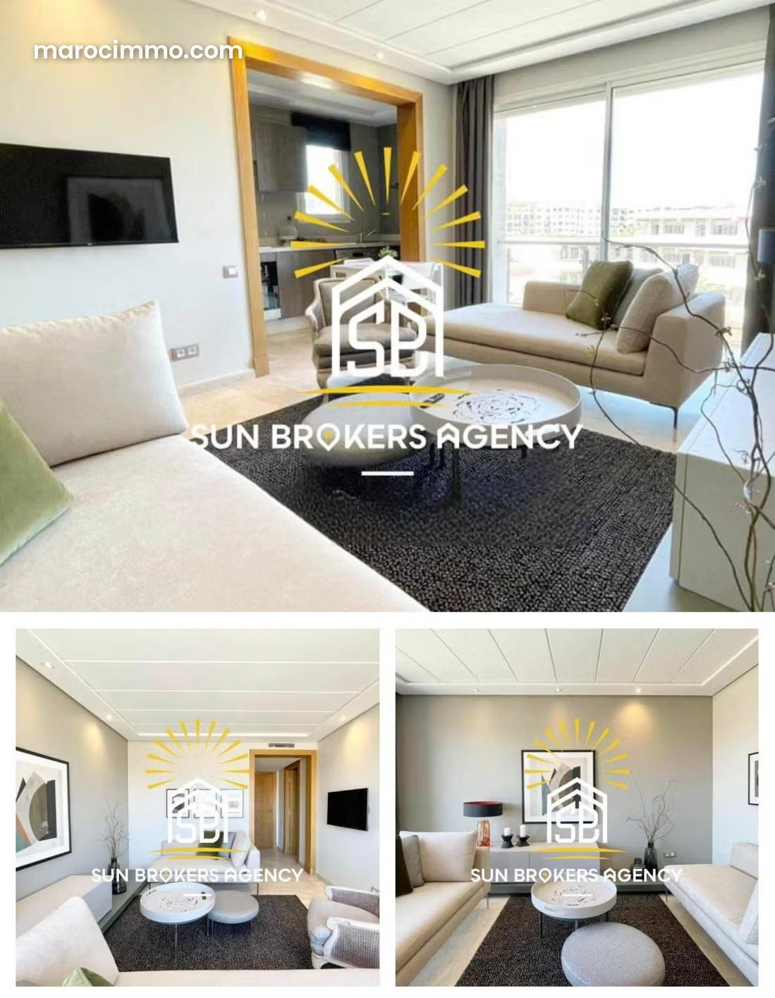 Appartement meublé avec terrasse à louer à Racine Casablanca — Casablanca