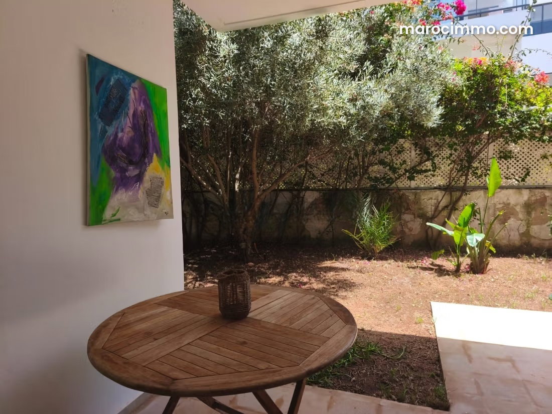 Rez, de, jardin meublé avec piscine à Dar Bouazza — Dar Bouazza